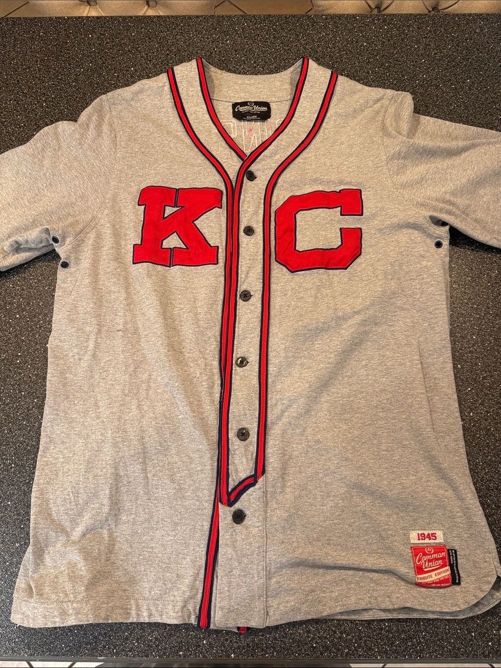KANSAS CITY MONARCHS JERSEY JACKIE ROBINSON 5 COMMON UNION TRIBUTE ED. -size 2XL